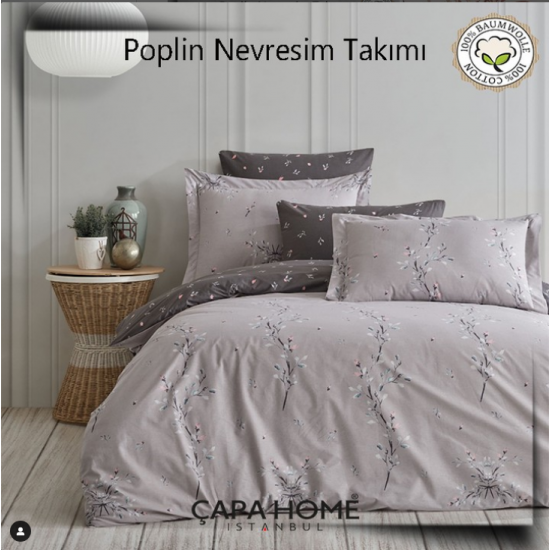 Çapa Home Poplin Nevresim Takımı %100 pamuk